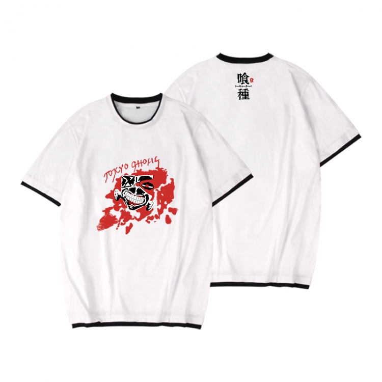 Tokyo Ghoul Full color printed short-sleeved fake two-piece T-shirt from S to XXXL