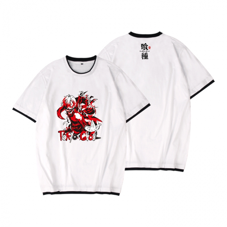 Tokyo Ghoul Full color printed short-sleeved fake two-piece T-shirt from S to XXXL