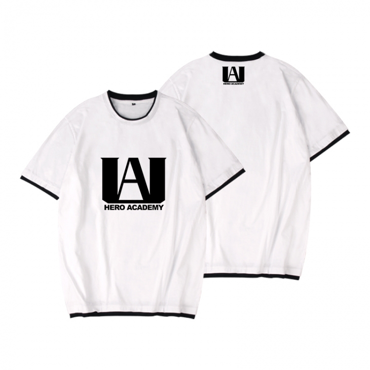 My Hero Academia Full color printed short-sleeved fake two-piece T-shirt from S to XXXL