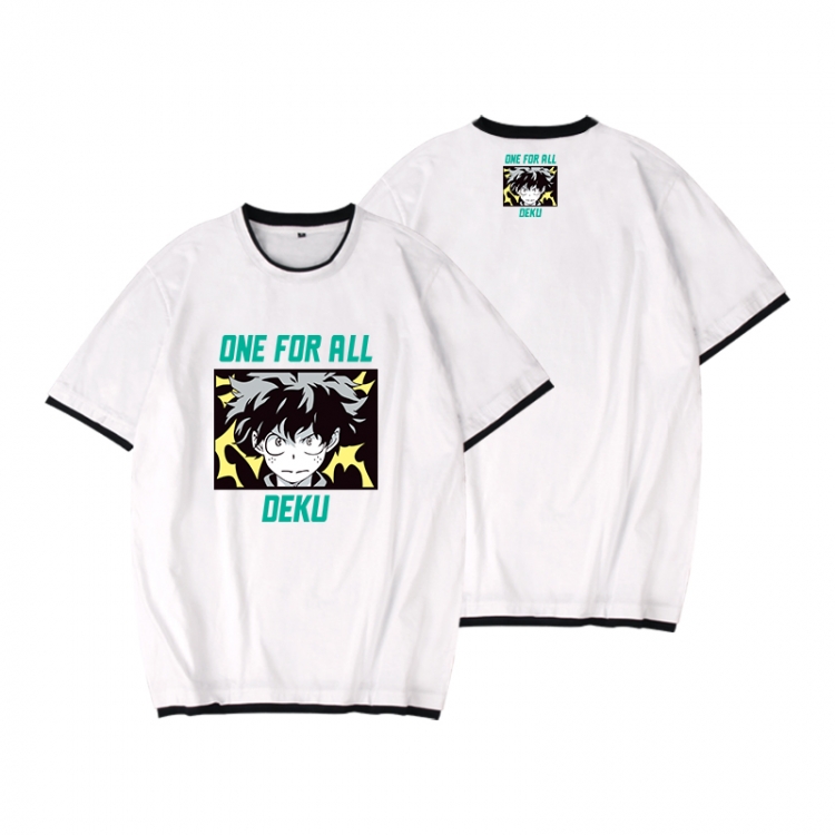 My Hero Academia Full color printed short-sleeved fake two-piece T-shirt from S to XXXL