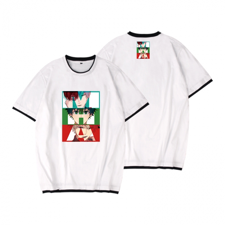 My Hero Academia Full color printed short-sleeved fake two-piece T-shirt from S to XXXL