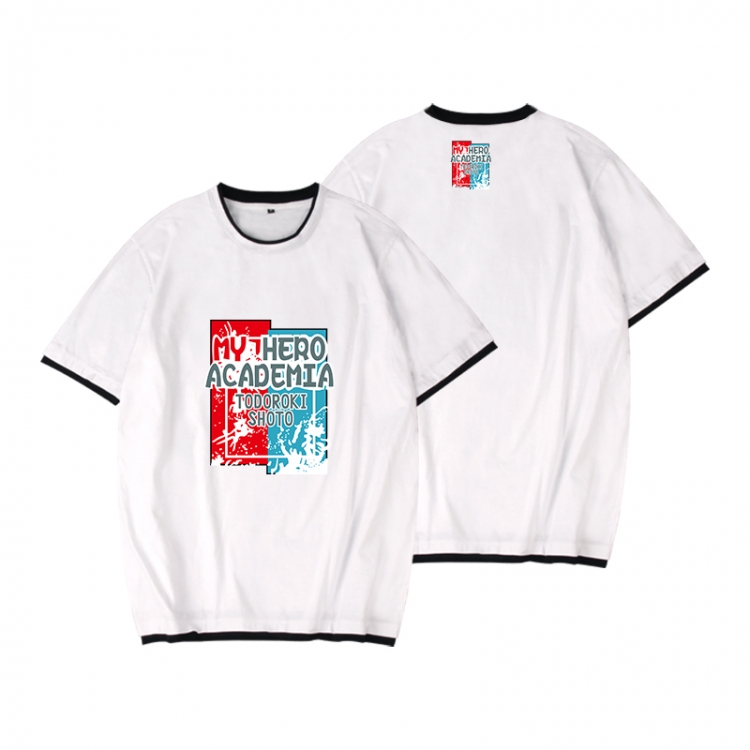 My Hero Academia Full color printed short-sleeved fake two-piece T-shirt from S to XXXL
