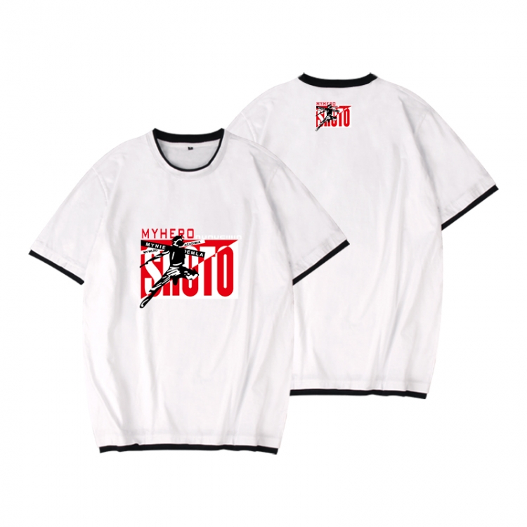 My Hero Academia Full color printed short-sleeved fake two-piece T-shirt from S to XXXL