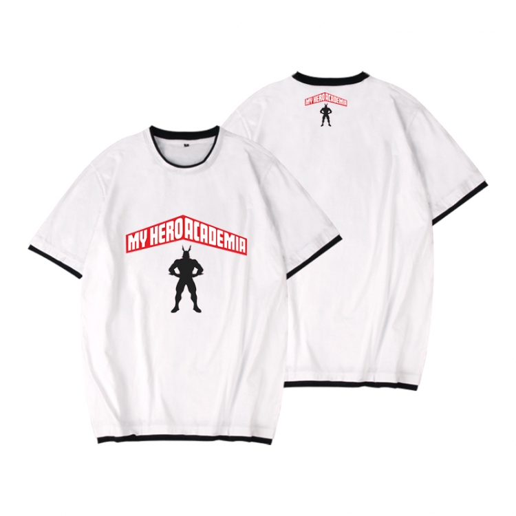 My Hero Academia Full color printed short-sleeved fake two-piece T-shirt from S to XXXL
