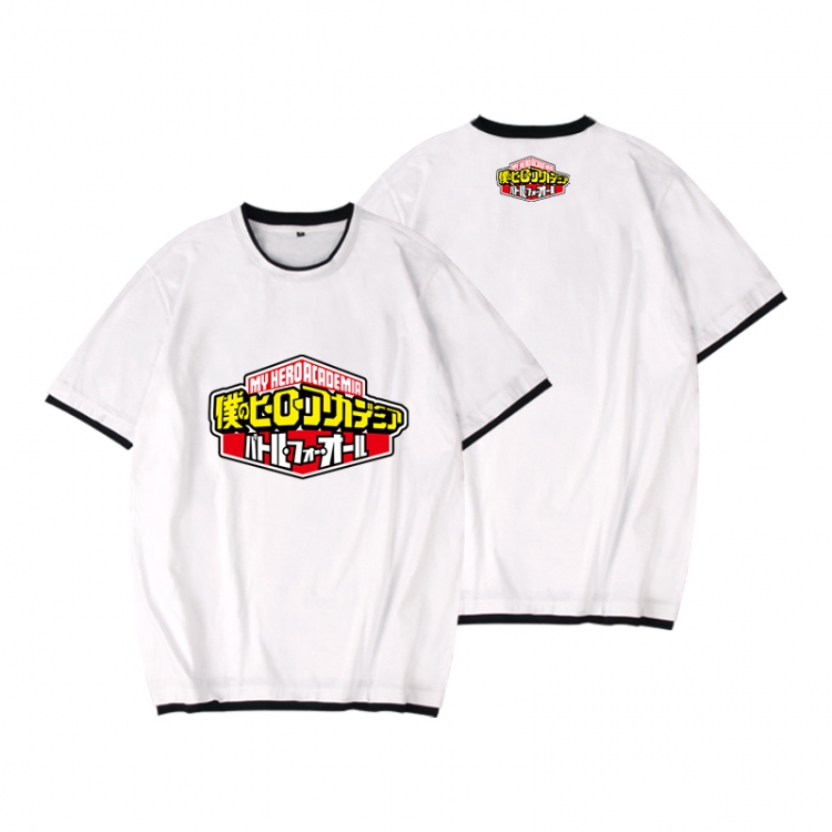 My Hero Academia Full color printed short-sleeved fake two-piece T-shirt from S to XXXL