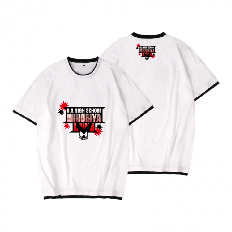 My Hero Academia Full color printed short-sleeved fake two-piece T-shirt from S to XXXL