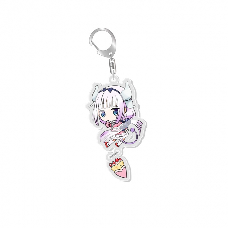 Miss Kobayashis Dragon Maid Animation acrylic Key Chain  pendant price for 5 pcs  fx023