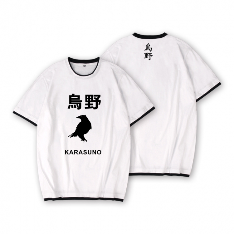 Haikyuu!! Full color printed short-sleeved fake two-piece T-shirt from S to XXXL