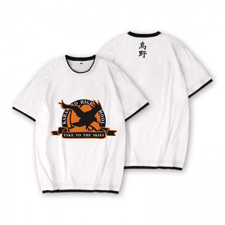 Haikyuu!! Full color printed short-sleeved fake two-piece T-shirt from S to XXXL