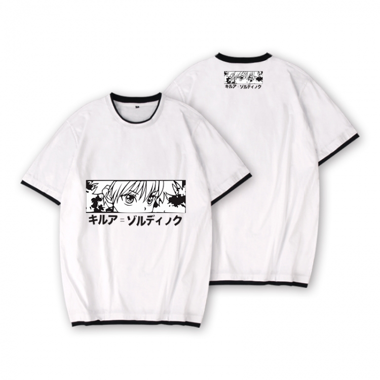 HunterXHunter Full color printed short-sleeved fake two-piece T-shirt from S to XXXL