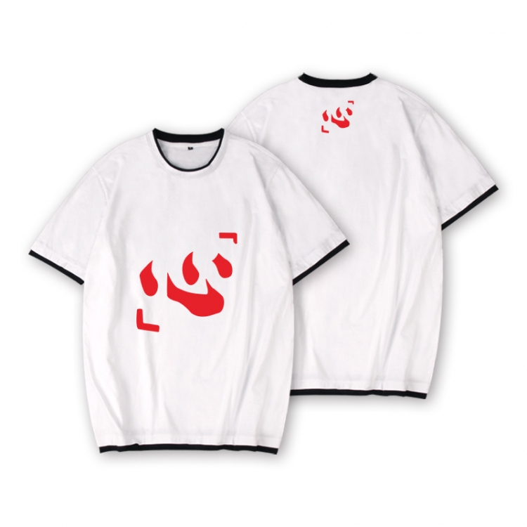 HunterXHunter Full color printed short-sleeved fake two-piece T-shirt from S to XXXL