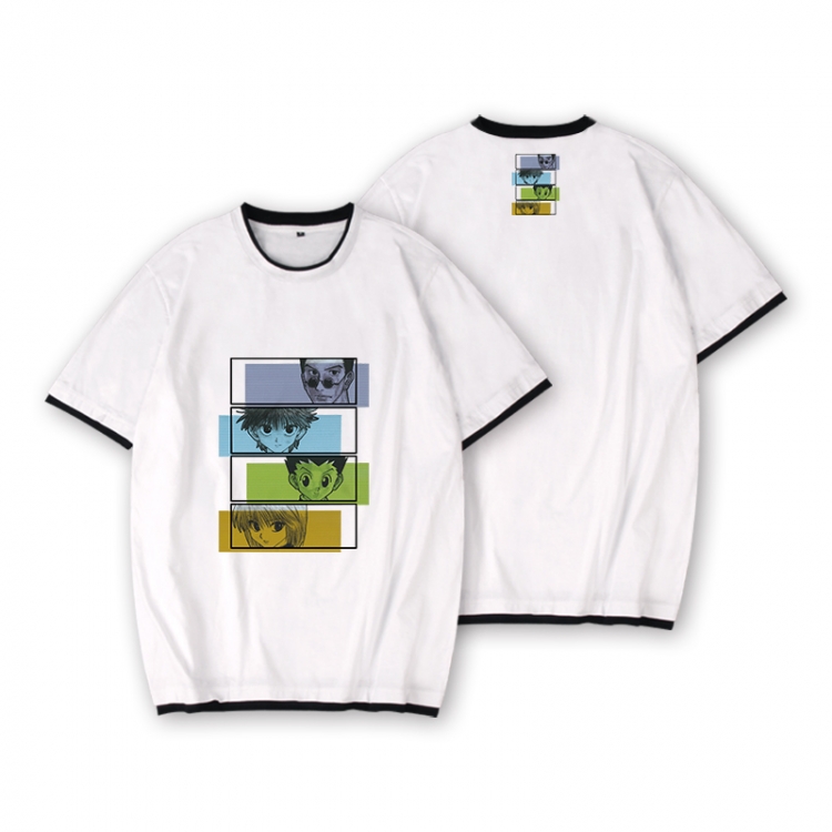 HunterXHunter Full color printed short-sleeved fake two-piece T-shirt from S to XXXL