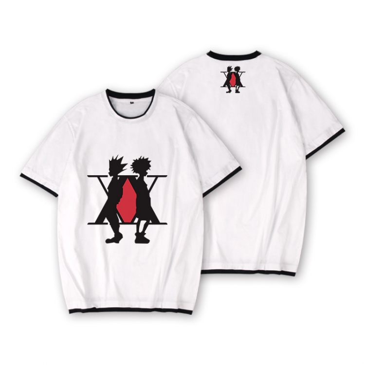 HunterXHunter Full color printed short-sleeved fake two-piece T-shirt from S to XXXL