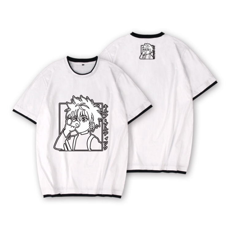 HunterXHunter Full color printed short-sleeved fake two-piece T-shirt from S to XXXL