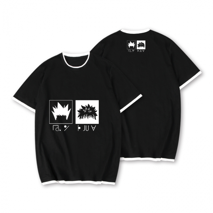 HunterXHunter Full color printed short-sleeved fake two-piece T-shirt from S to XXXL