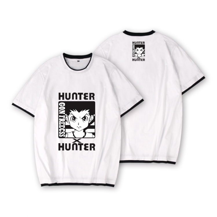 HunterXHunter Full color printed short-sleeved fake two-piece T-shirt from S to XXXL