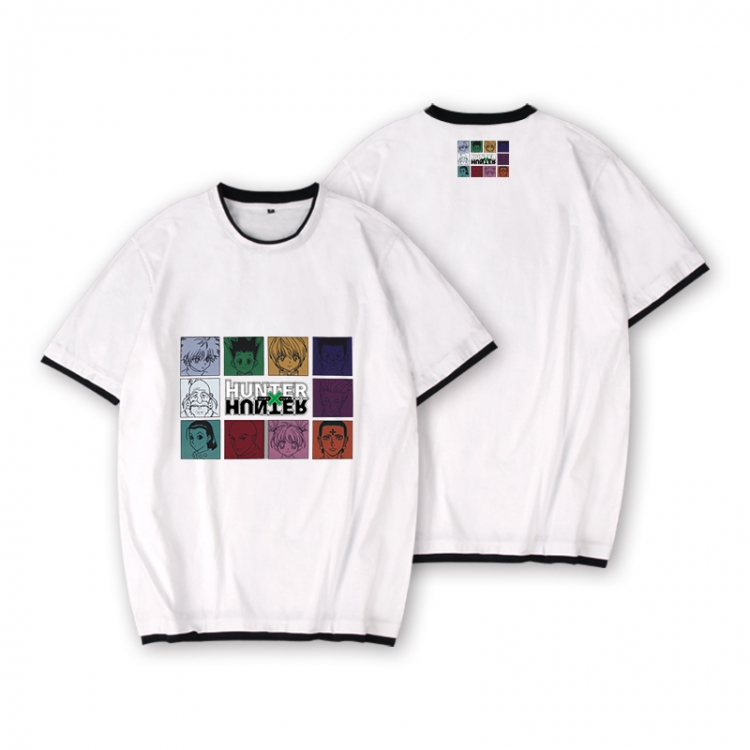 HunterXHunter Full color printed short-sleeved fake two-piece T-shirt from S to XXXL