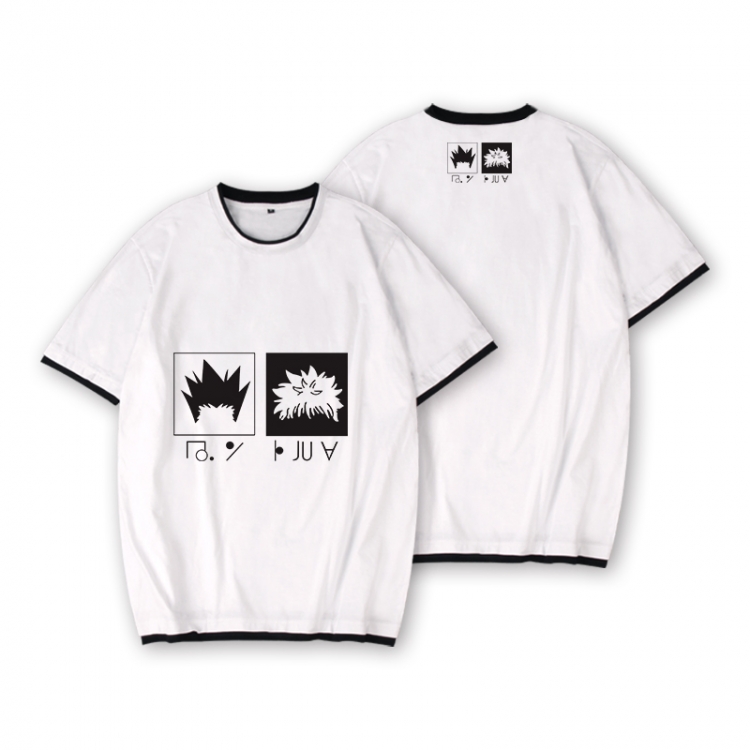 HunterXHunter Full color printed short-sleeved fake two-piece T-shirt from S to XXXL