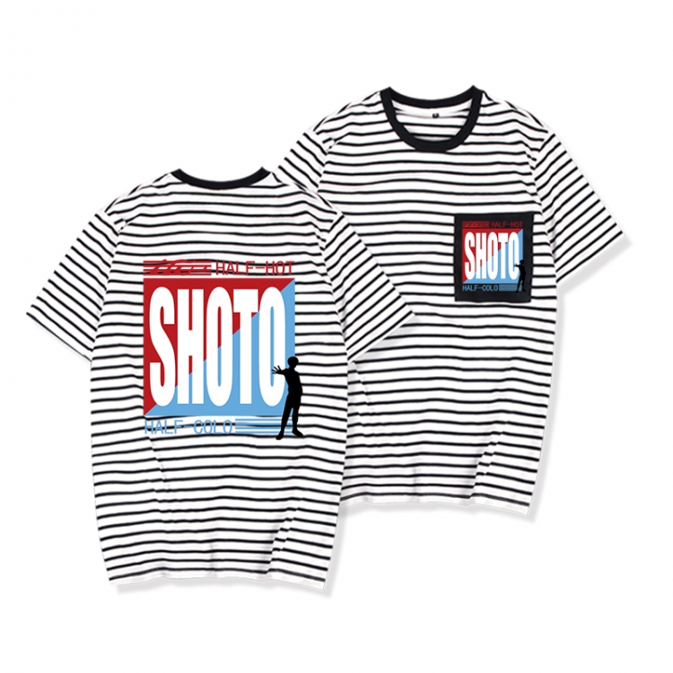 My Hero Academia Striped Letters Color Loose Short Sleeve T-Shirt from S to XXXL