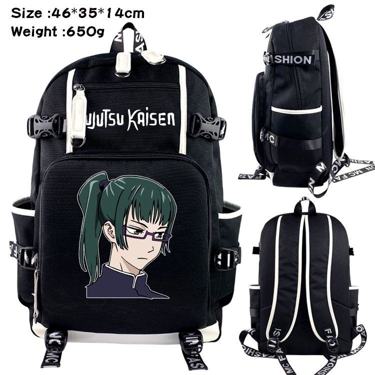 Jujutsu Kaisen Trendy Shoulder Student Canvas Backpack 08A