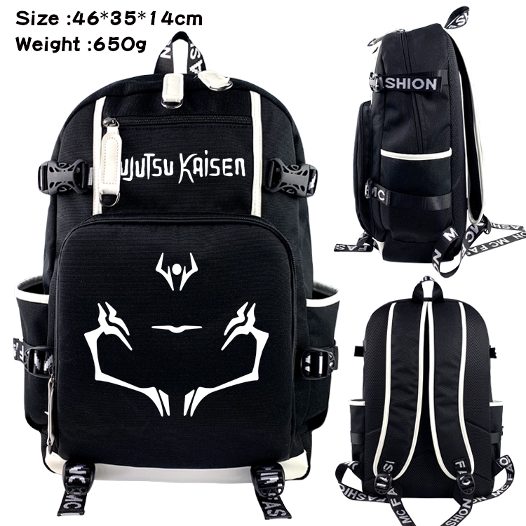Jujutsu Kaisen Trendy Shoulder Student Canvas Backpack 12A