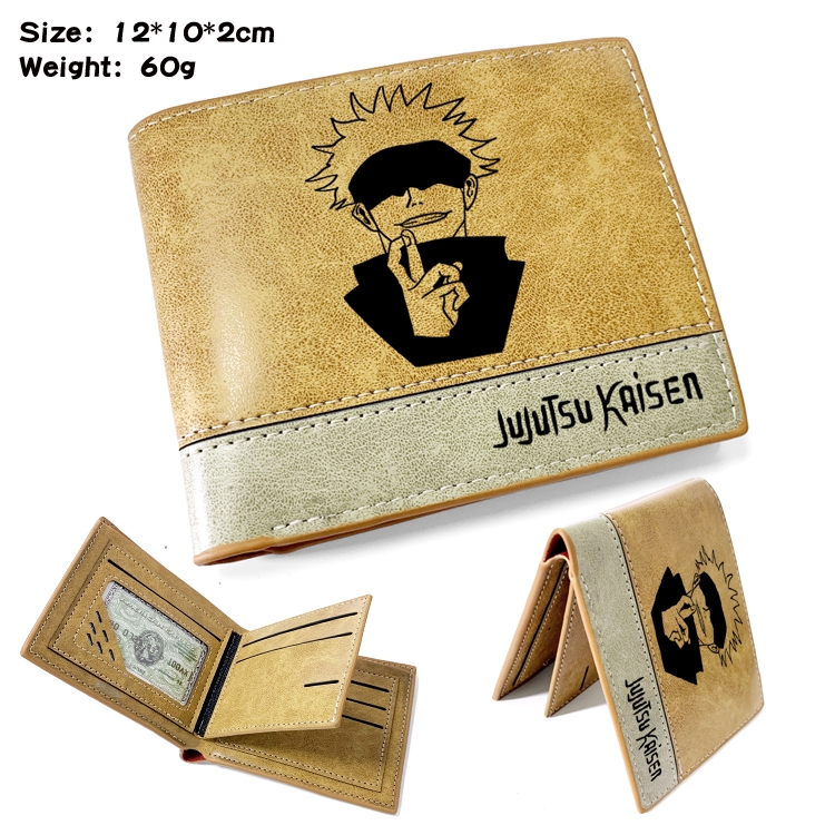 Jujutsu Kaisen Anime PU Bifold Embossed Wallet 12X10X2CM 60G