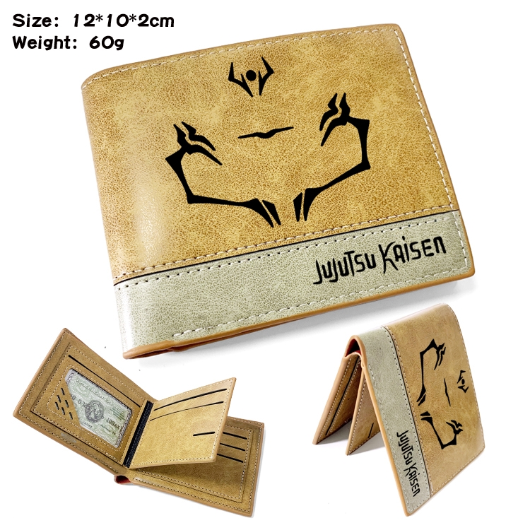 Jujutsu Kaisen Anime PU Bifold Embossed Wallet 12X10X2CM 60G  style B
