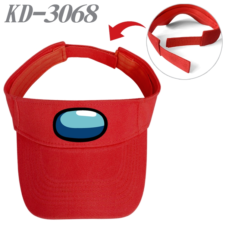 Among us Game peripheral printed empty top hat baseball cap KD-3068A