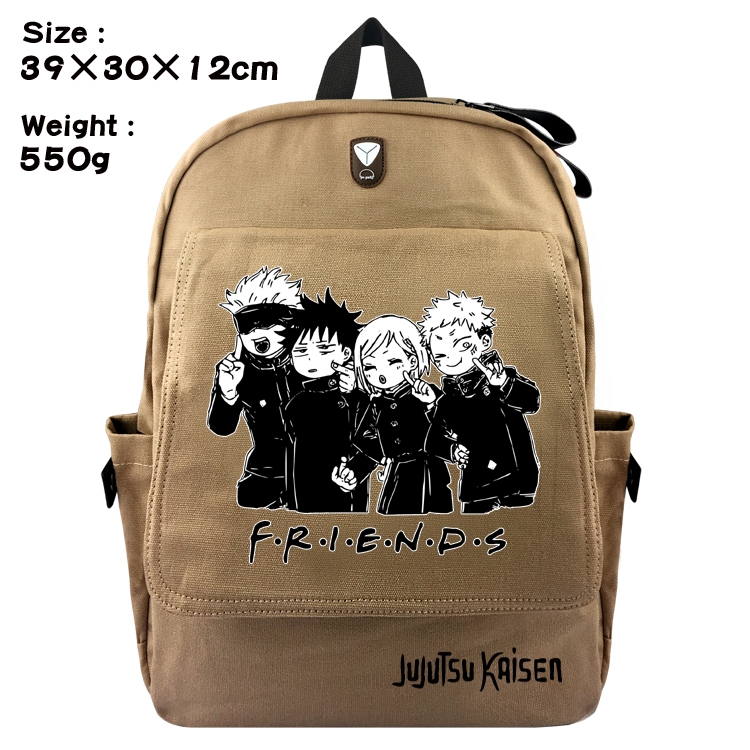 Jujutsu Kaisen Anime canvas backpack student school bag