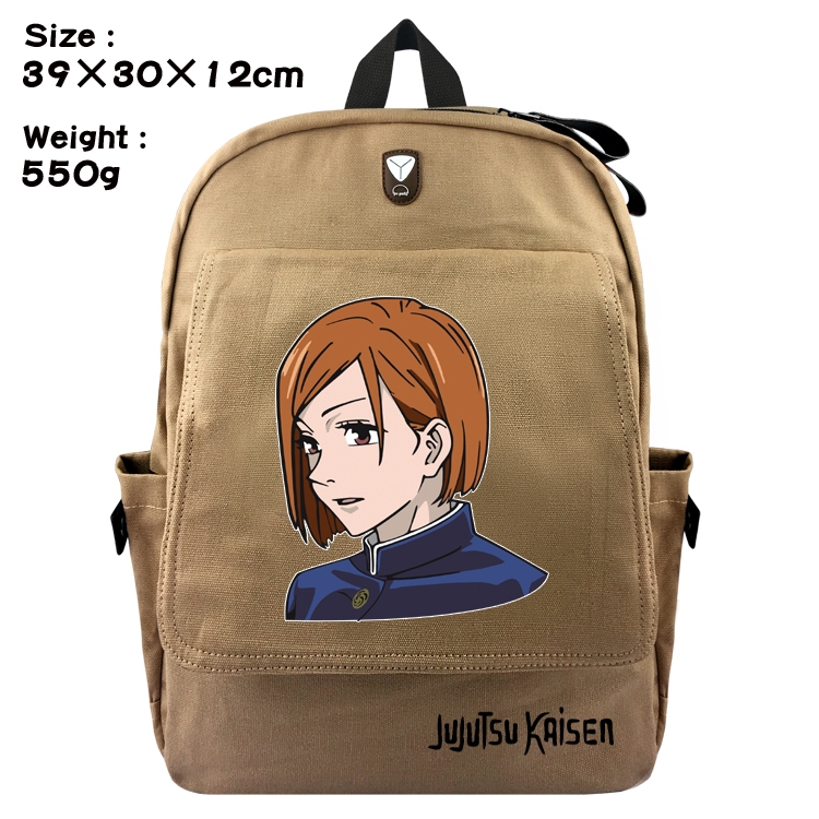 Jujutsu Kaisen Anime canvas backpack student school bag