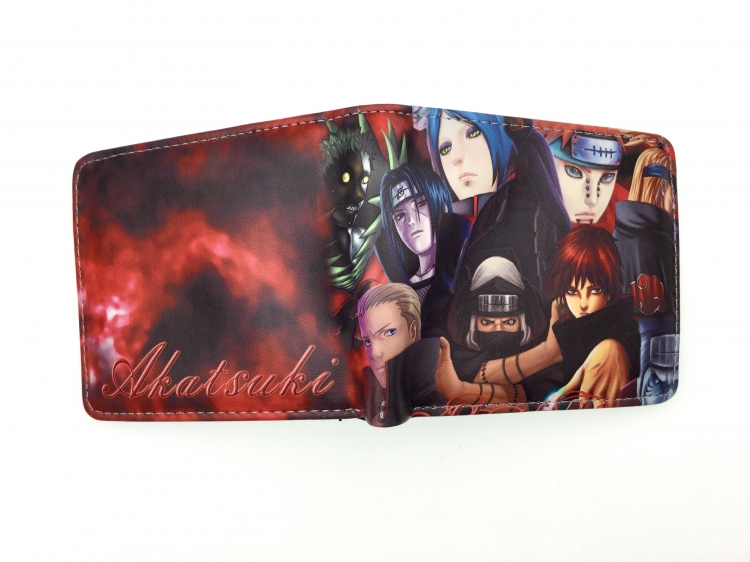 Naruto two fold  Short wallet 11X9.5CM 60G