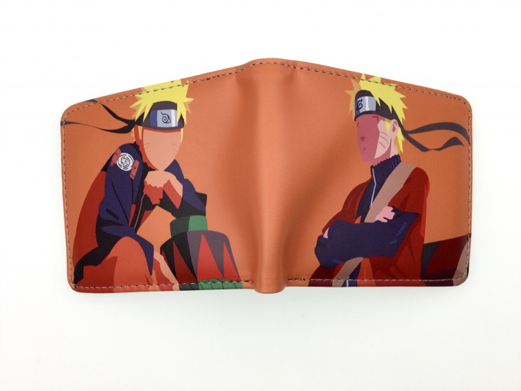 Naruto two fold  Short wallet 11X9.5CM 60G