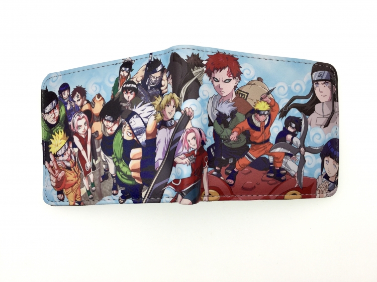 Naruto two fold  Short wallet 11X9.5CM 60G