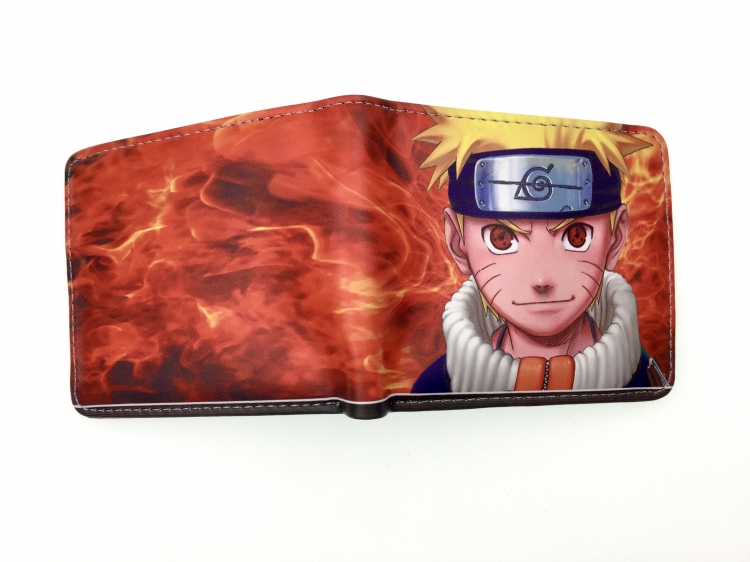 Naruto two fold  Short wallet 11X9.5CM 60G