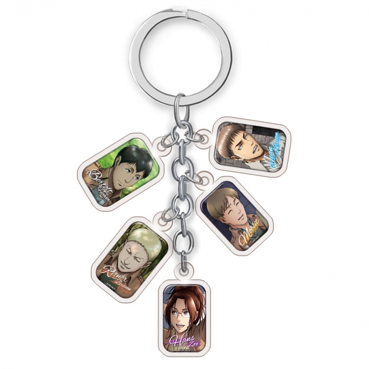 Shingeki no Kyojin Anime acrylic Key Chain price for 5 pcs A191