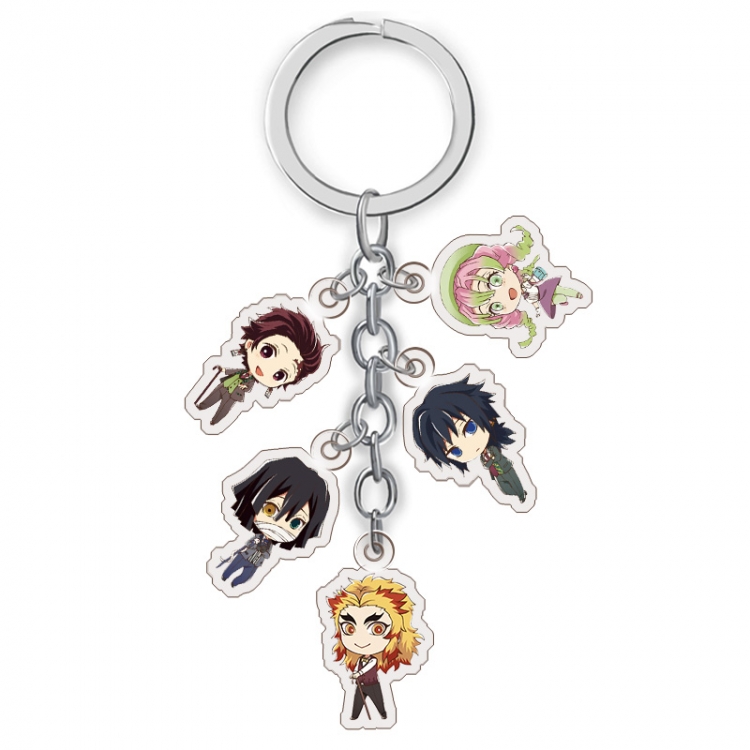 Demon Slayer Kimets Anime acrylic Key Chain price for 5 pcs A218