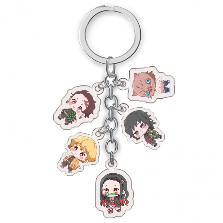 Demon Slayer Kimets Anime acrylic Key Chain price for 5 pcs A207