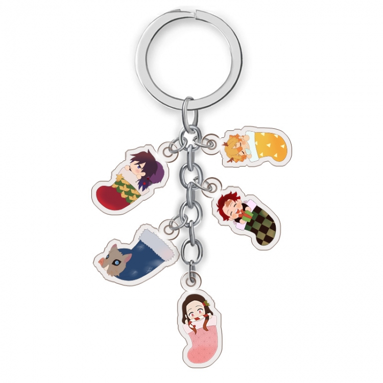 Demon Slayer Kimets Anime acrylic Key Chain price for 5 pcs A226