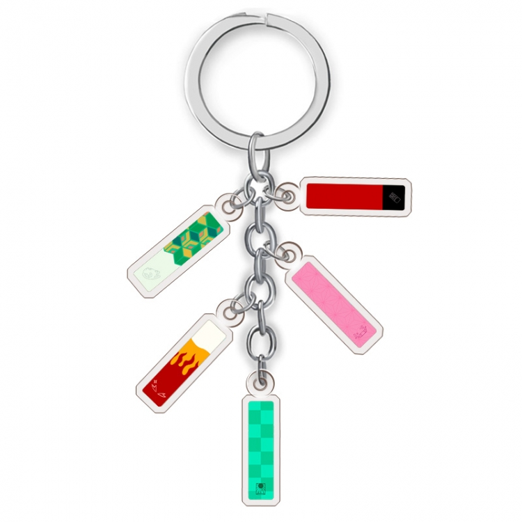 Demon Slayer Kimets Anime acrylic Key Chain price for 5 pcs A229
