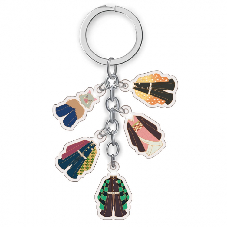 Demon Slayer Kimets Anime acrylic Key Chain price for 5 pcs A195