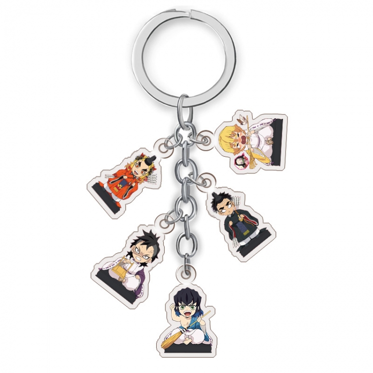 Demon Slayer Kimets Anime acrylic Key Chain price for 5 pcs A214