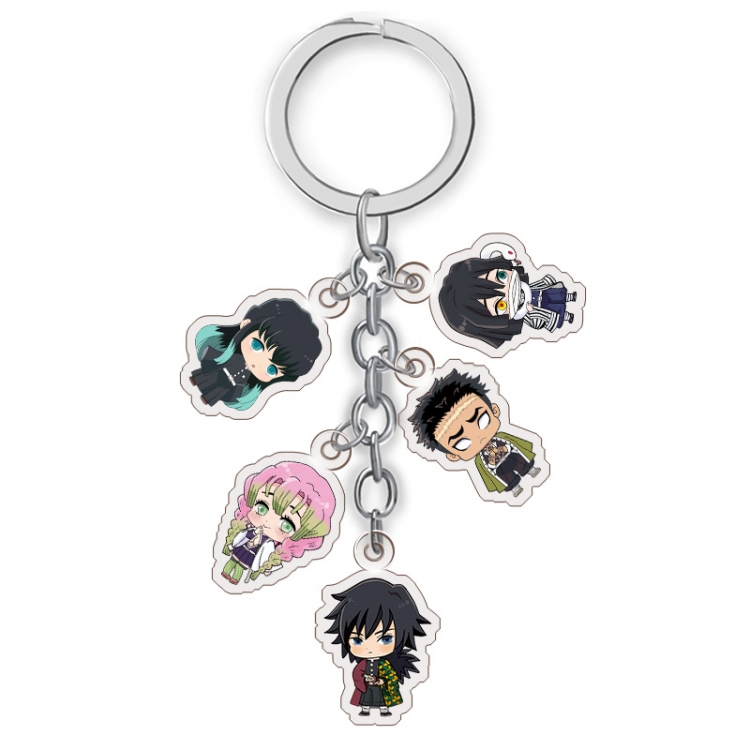 Demon Slayer Kimets Anime acrylic Key Chain price for 5 pcs A224