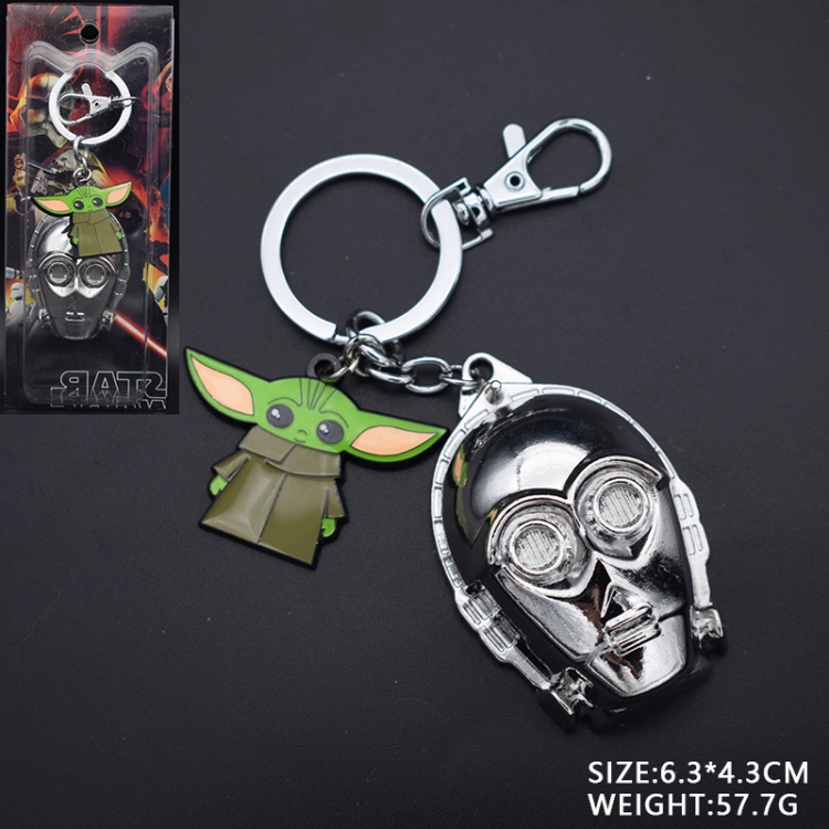 Star Wars Anime cartoon double skewered keychain