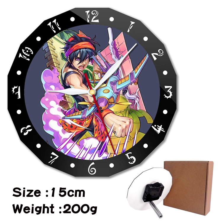 JoJos Bizarre Adventure Cartoon double acrylic wall clock alarm clock