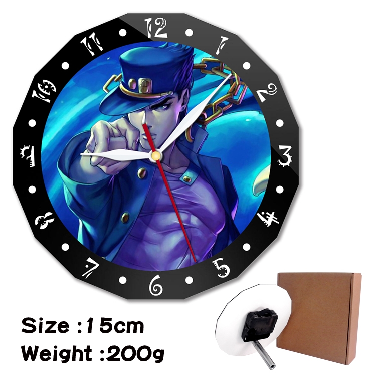 JoJos Bizarre Adventure Cartoon double acrylic wall clock alarm clock