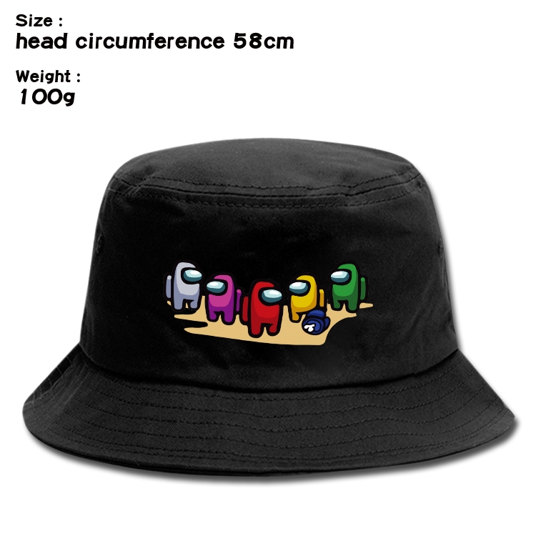 Among-us Game canvas fisherman hat sun hat
