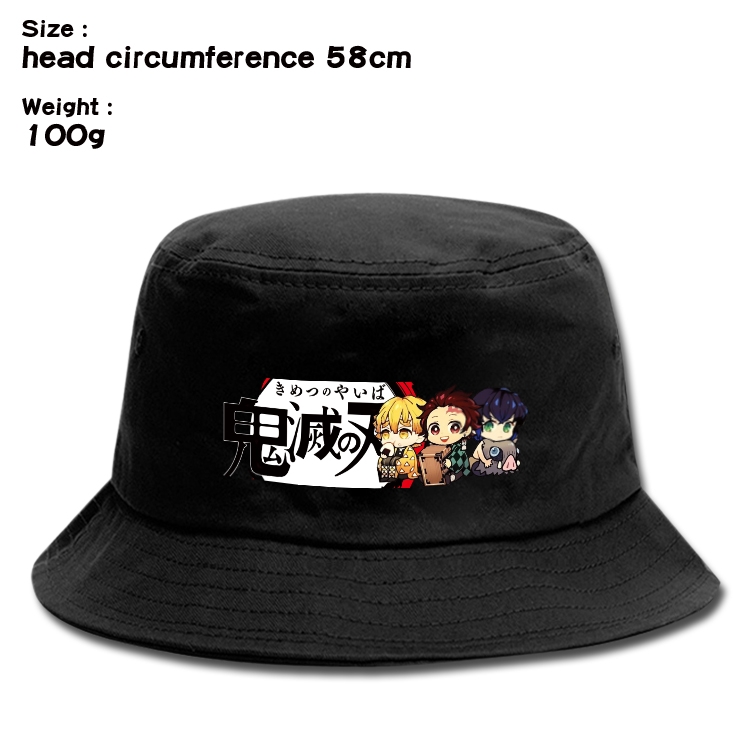 Demon Slayer Kimets Anime canvas fisherman hat sun hat