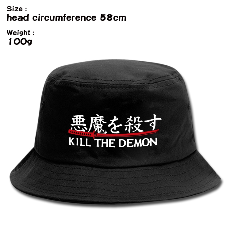 Demon Slayer Kimets Anime canvas fisherman hat sun hat