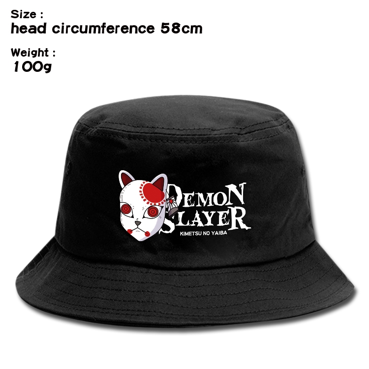 Demon Slayer Kimets Anime canvas fisherman hat sun hat