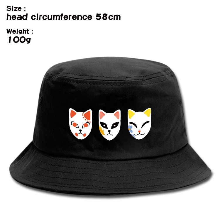 Demon Slayer Kimets Anime canvas fisherman hat sun hat